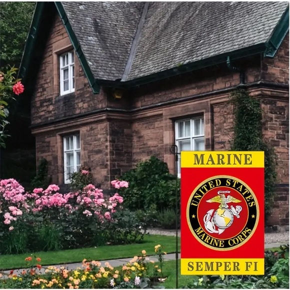 🇺🇸”Marine Semper Fi” Double Sided 12” X 18” Garden Flag! - Picture 3 of 7